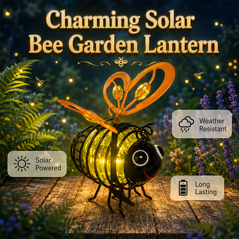 ππ LIMITED-TIME 50% OFF! Hanging Solar Bee Light β Warm Amber Glow, Flicker-Free, Perfect for Garden Parties, Camping, or Kidsβ Rooms β Spread Joy Day and Night ππ