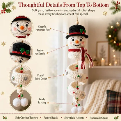 ☃️Last day with 50% off – Get started and crochet a spiral snowman