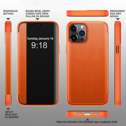 View Window Flip Folio Leather Case Cover(🔥16 series phone cases are now on sale)
