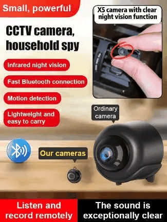 📸 1080P Mini Wireless Camera Coin-sized, installable anywhere, real-time remote monitoring via smartphone