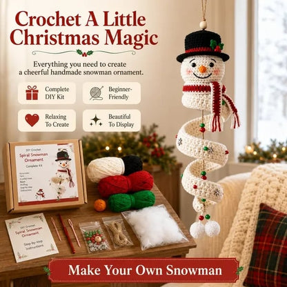 ☃️Last day with 50% off – Get started and crochet a spiral snowman
