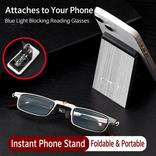 Foldable, pocket-sized reading glasses