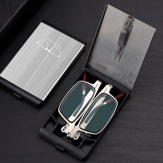 Foldable, pocket-sized reading glasses