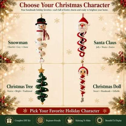 ☃️Last day with 50% off – Get started and crochet a spiral snowman