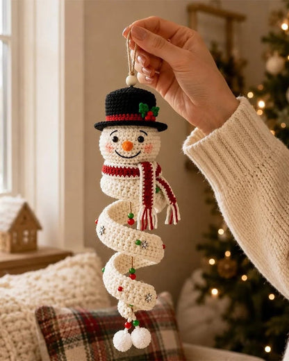 ☃️Last day with 50% off – Get started and crochet a spiral snowman