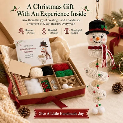 ☃️Last day with 50% off – Get started and crochet a spiral snowman